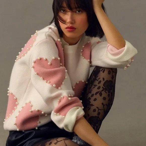 Hearts & Pearls Sweater - Picture 2 of 5